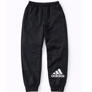 Adidas Kids Black Joggers with Logo